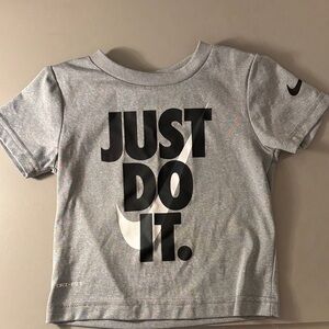 Nike Kids Gray 'Just Do It' Tee